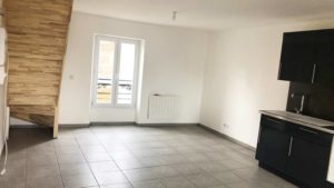 Réhabilitation batiment en 3 appartements - Salon Cuisine