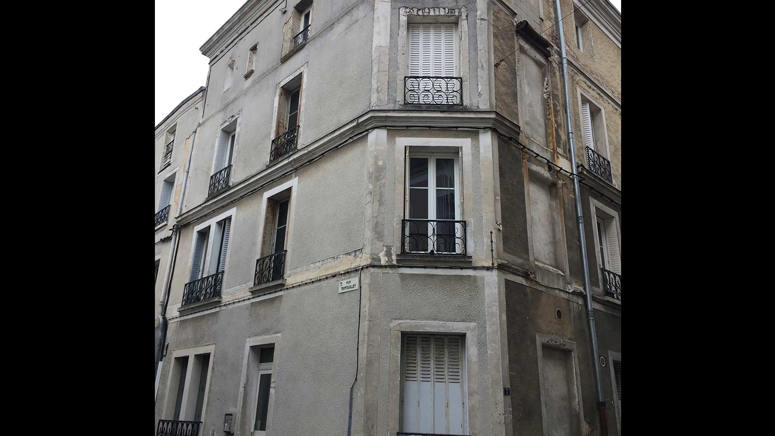 Réhabilitation façade immeuble - Avant travaux