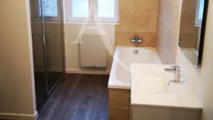 Réhabilitation maison Mérobert - Salle de bain