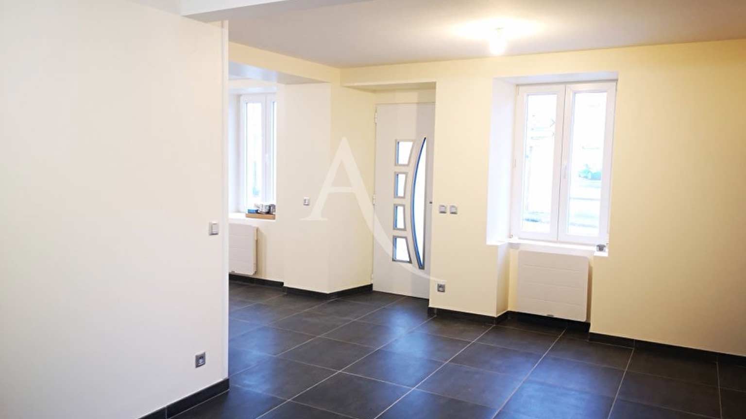 Réhabilitation maison Mérobert - Séjour Entrée