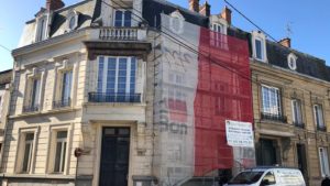Rénovation facade pithiviers - Pendant travaux