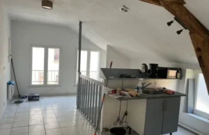 Avant - Aménagement intérieur appartement sous comble